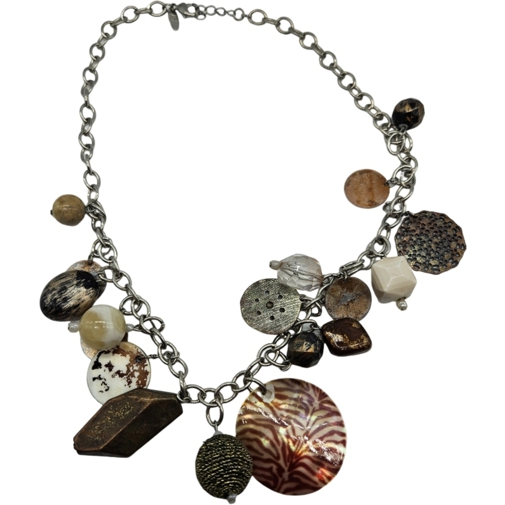 Elegant Multi-Color Charm Necklace